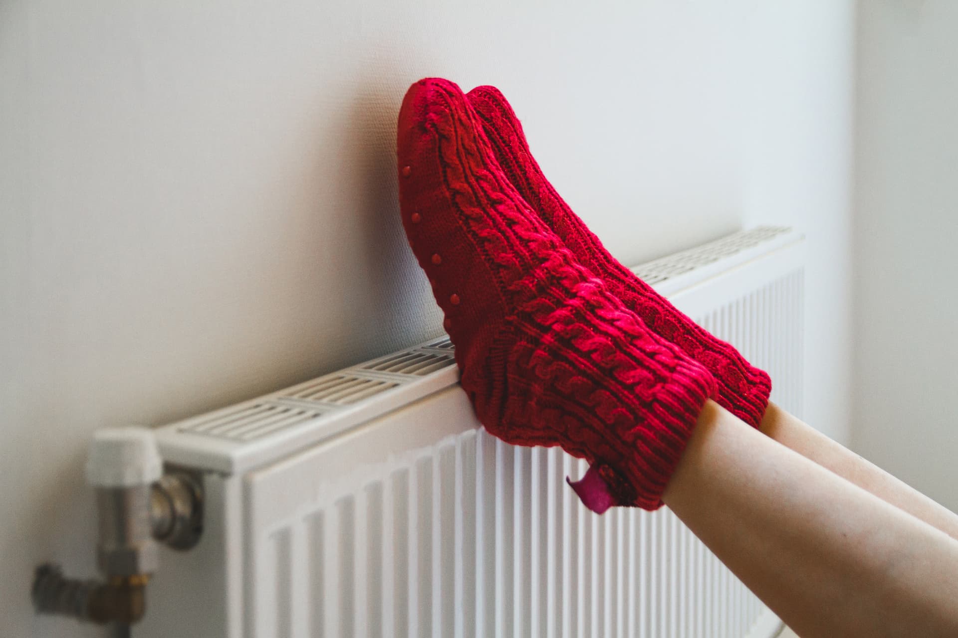 Heating system maintenance in progress